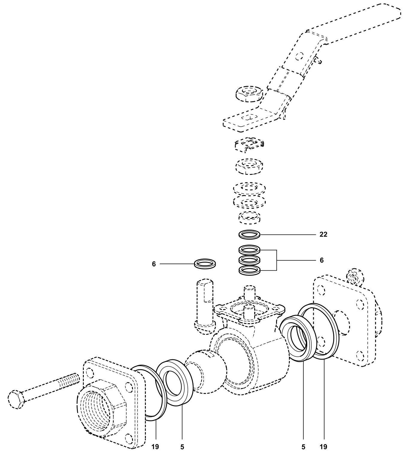 斯派莎克 Spirax Sarco M10Si/M10Si2RB/M10Si4RB ISO球阀 结构图
