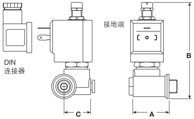 斯派莎克 Spirax Sarco DM11/DM24 型电磁阀 - 结构图